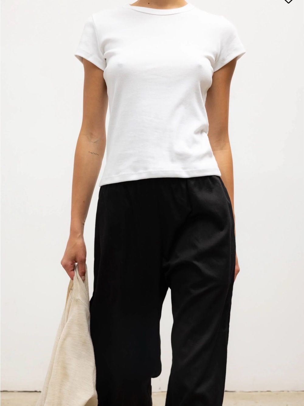 LESET Black Wide-Leg Women's Pants